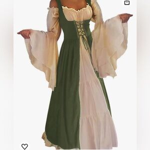 NWT Womens's Medieval Renaissance Costume Cosplay Dress